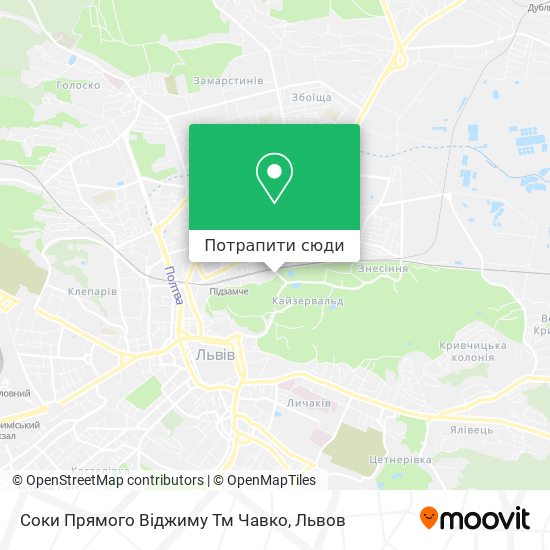 Карта Соки Прямого Віджиму Тм Чавко