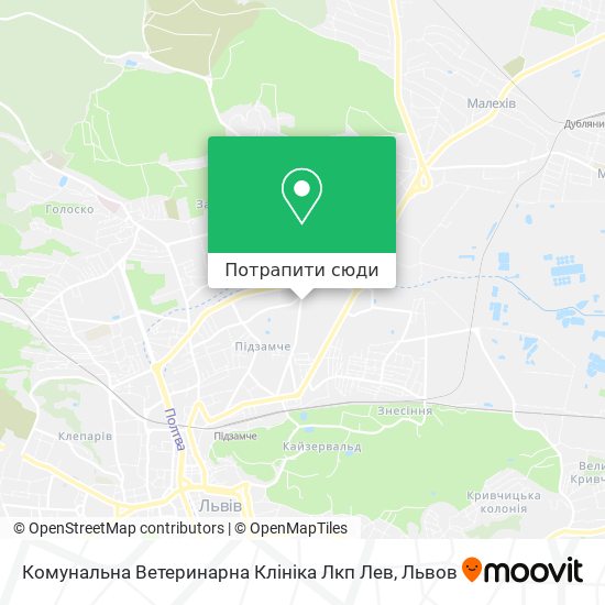 Карта Комунальна Ветеринарна Клініка Лкп Лев