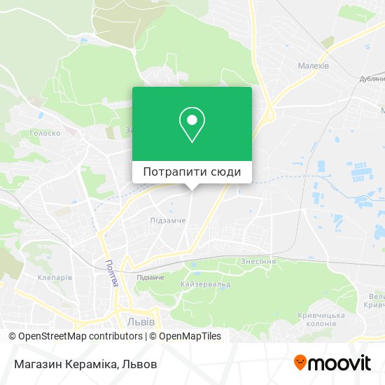Карта Магазин Кераміка