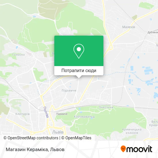 Карта Магазин Кераміка