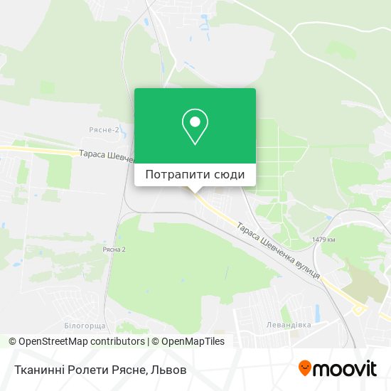 Карта Тканинні Ролети Рясне