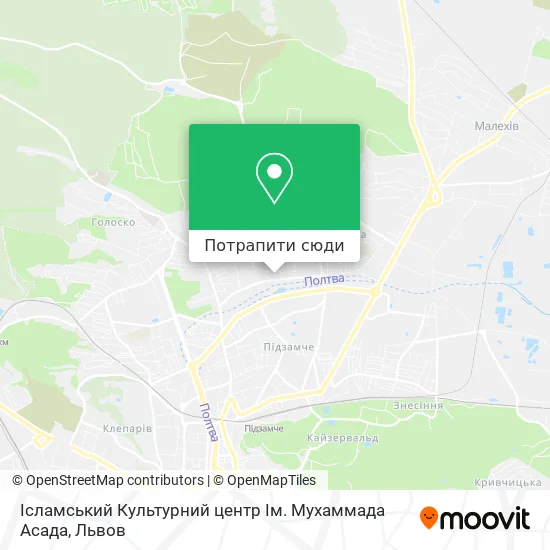 Карта Ісламський Культурний центр Ім. Мухаммада Асада