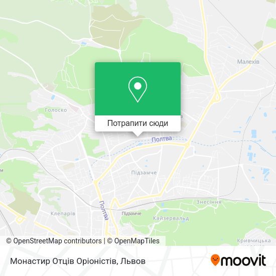 Карта Монастир Отців Оріоністів