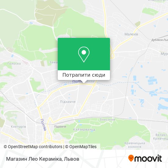 Карта Магазин Лео Кераміка