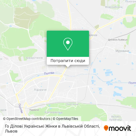 Карта Го Ділові Українські Жінки в Львівській Області