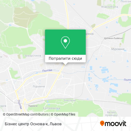 Карта Бізнес центр Основа-к