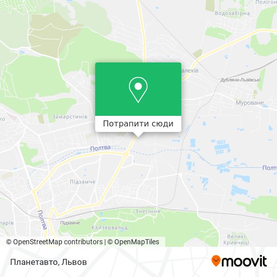 Карта Планетавто