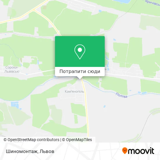 Карта Шиномонтаж