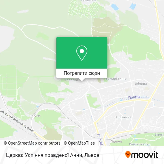 Карта Церква Успіння правденої Анни