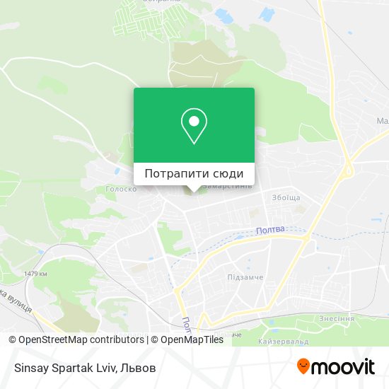 Карта Sinsay Spartak Lviv