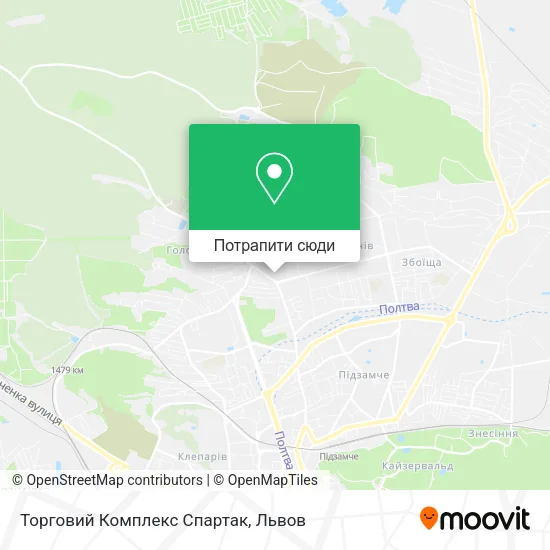 Карта Торговий Комплекс Спартак