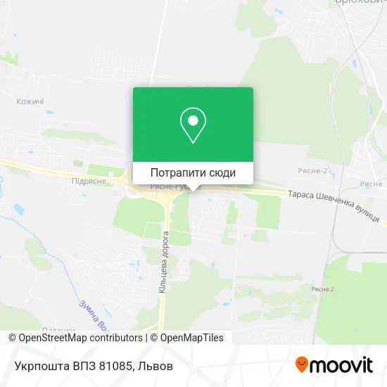 Карта Укрпошта ВПЗ 81085