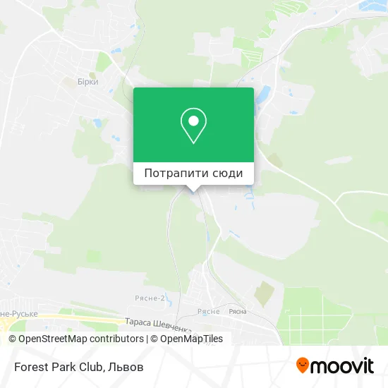 Карта Forest Park Club