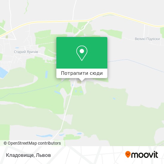 Карта Кладовище