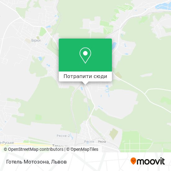 Карта Готель Мотозона