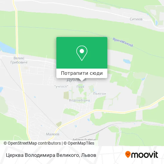 Карта Церква Володимира Великого