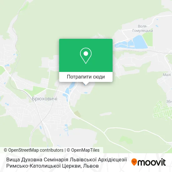 Карта Вища Духовна Семінарія Львівської Архідієцезії Римсько-Католицької Церкви