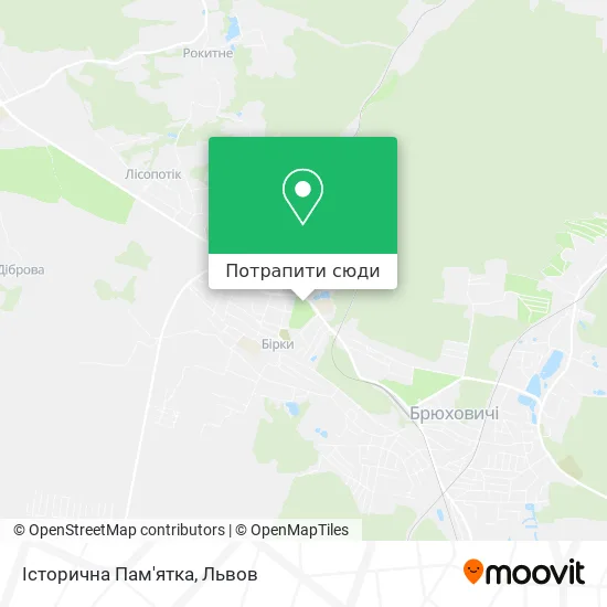 Карта Історична Пам'ятка