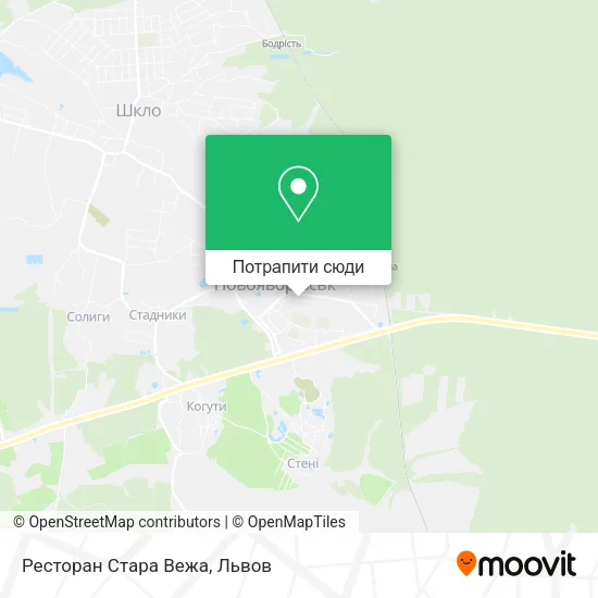Карта Ресторан Стара Вежа