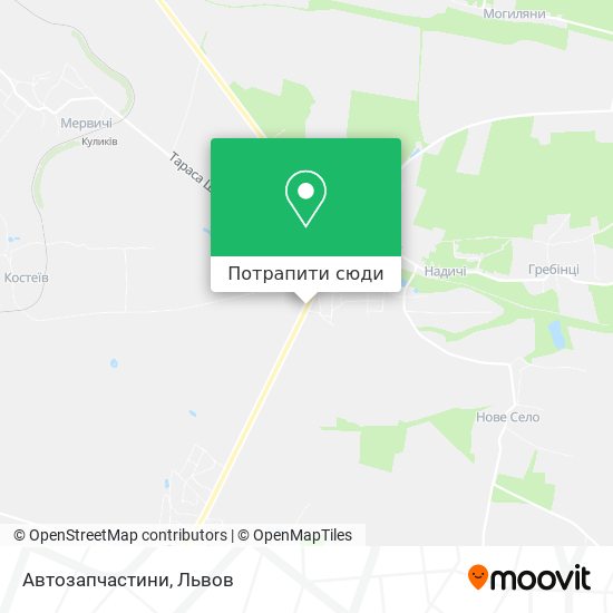 Карта Автозапчастини