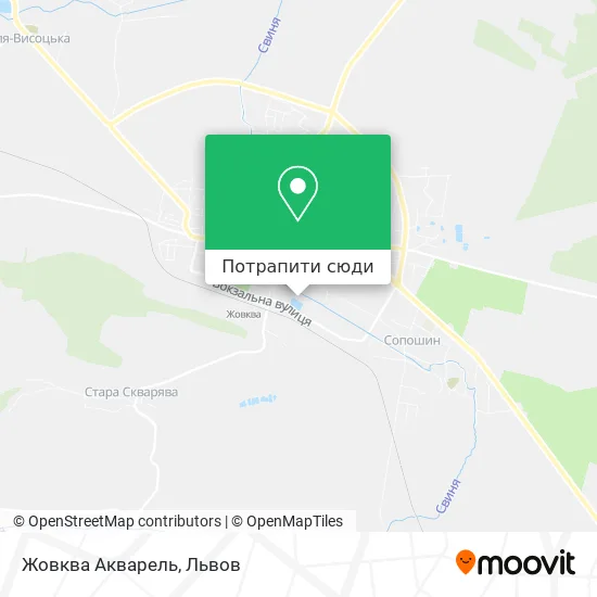 Карта Жовква Акварель