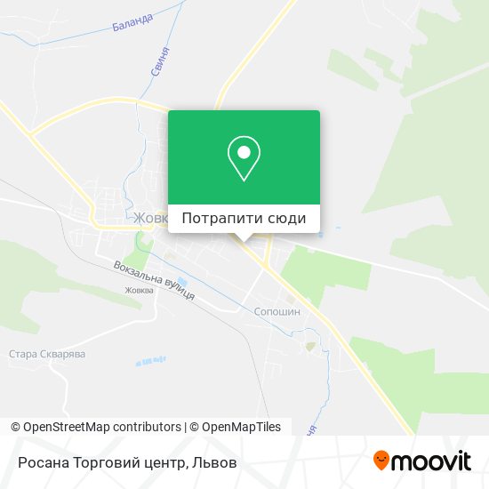 Карта Росана Торговий центр