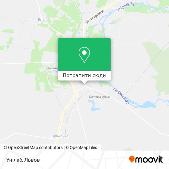 Карта Унілаб