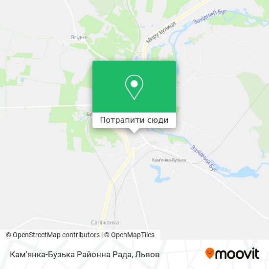 Карта Кам'янка-Бузька Районна Рада