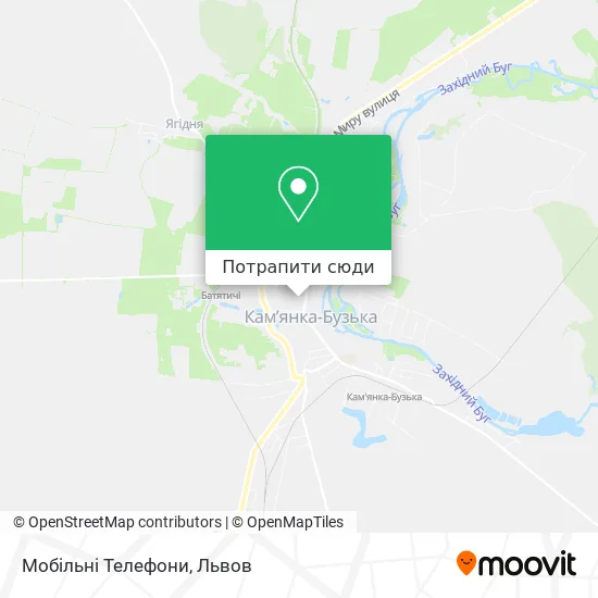 Карта Мобільні Телефони