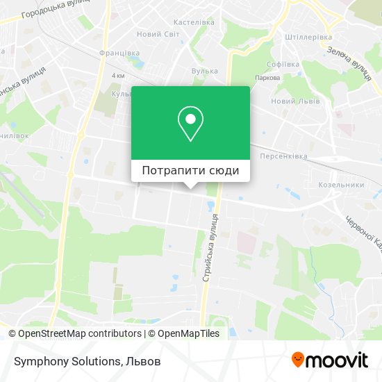 Карта Symphony Solutions