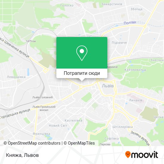 Карта Княжа