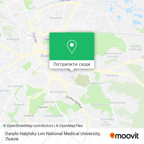 Карта Danylo Halytsky Lviv National Medical University