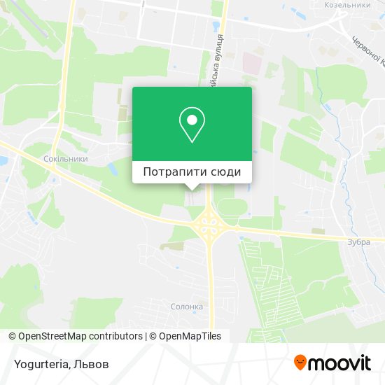 Карта Yogurteria