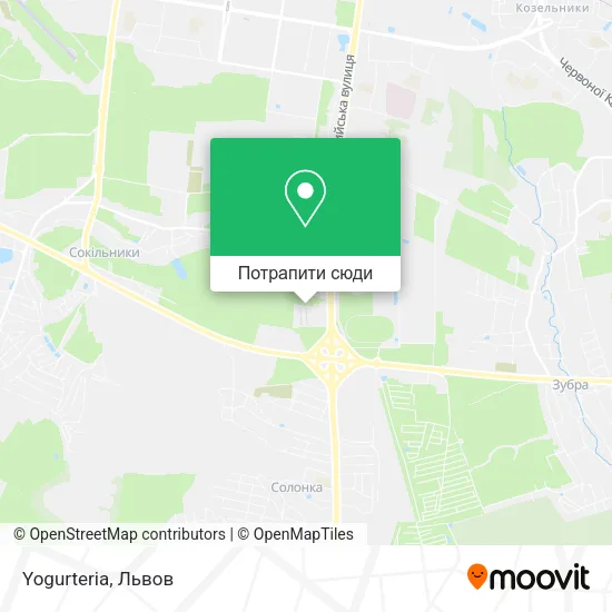 Карта Yogurteria