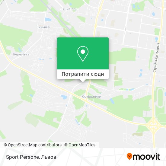 Карта Sport Persone