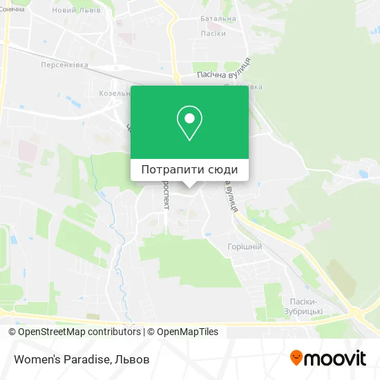 Карта Women's Paradise