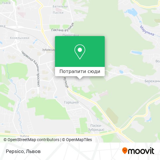 Карта Pepsico