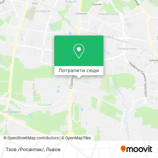 Карта Тзов /Росанпак/
