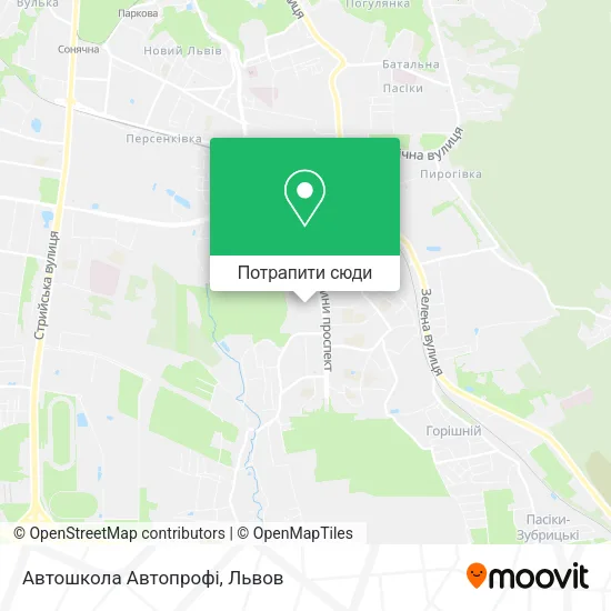 Карта Автошкола Автопрофі