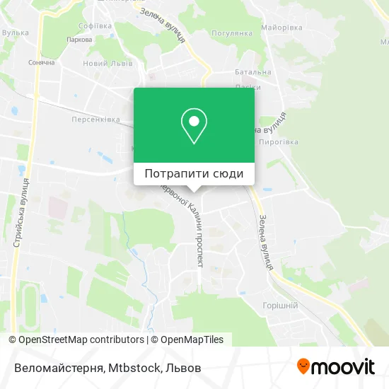Карта Веломайстерня, Mtbstock