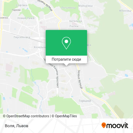 Карта Воля