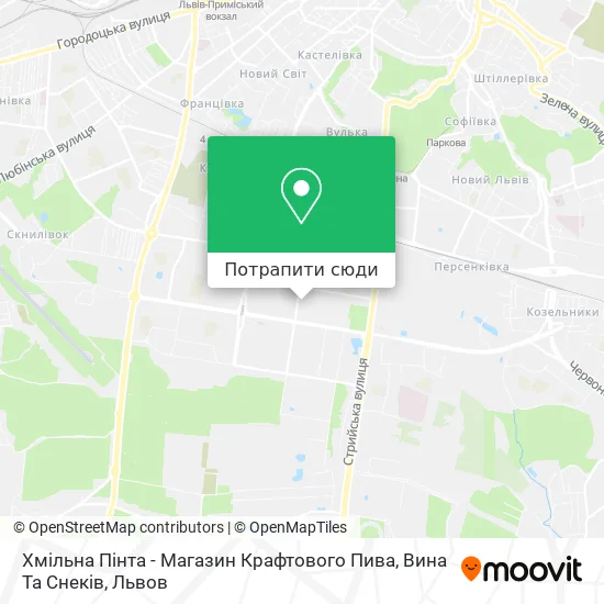 Карта Хмільна Пінта - Магазин Крафтового Пива, Вина Та Снеків