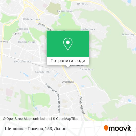 Карта Шипшина - Пасічна, 153