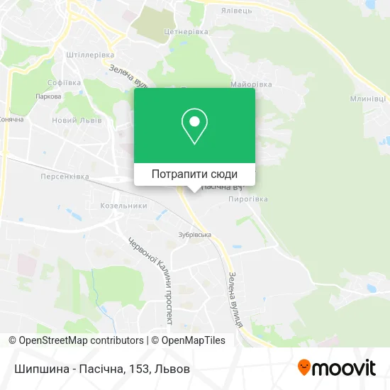 Карта Шипшина - Пасічна, 153