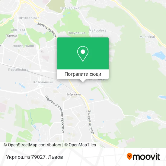 Карта Укрпошта 79027