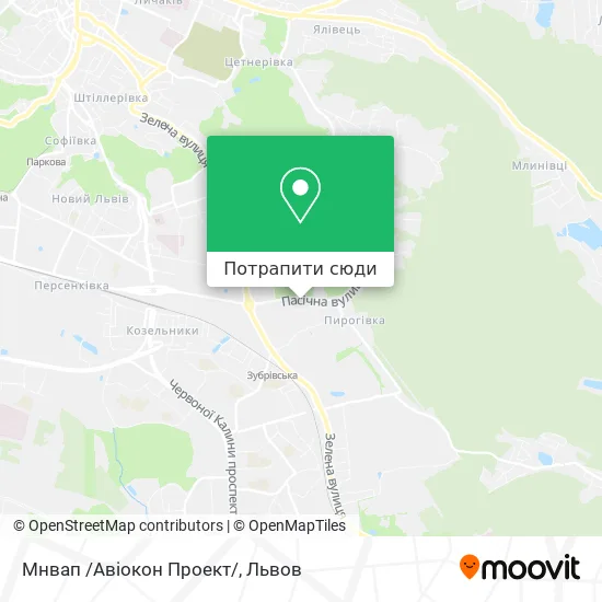 Карта Мнвап /Авіокон Проект/
