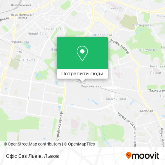 Карта Офіс Саз Львів
