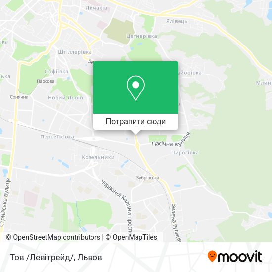 Карта Тов /Левітрейд/