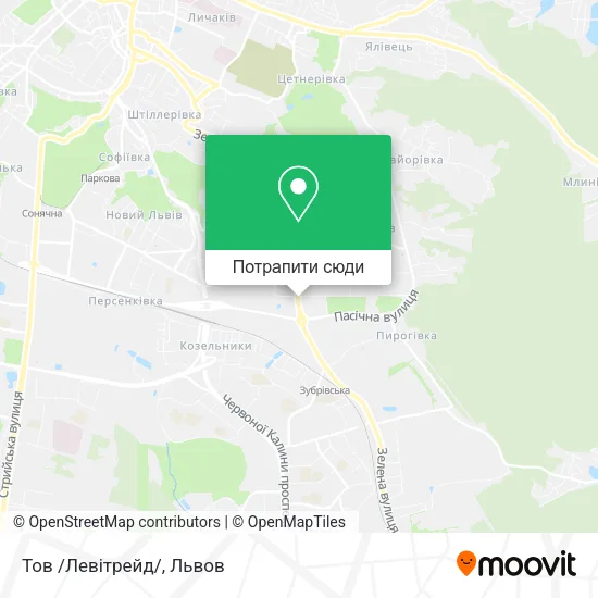Карта Тов /Левітрейд/