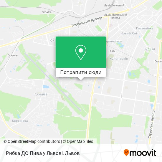Карта Рибка ДО Пива у Львові